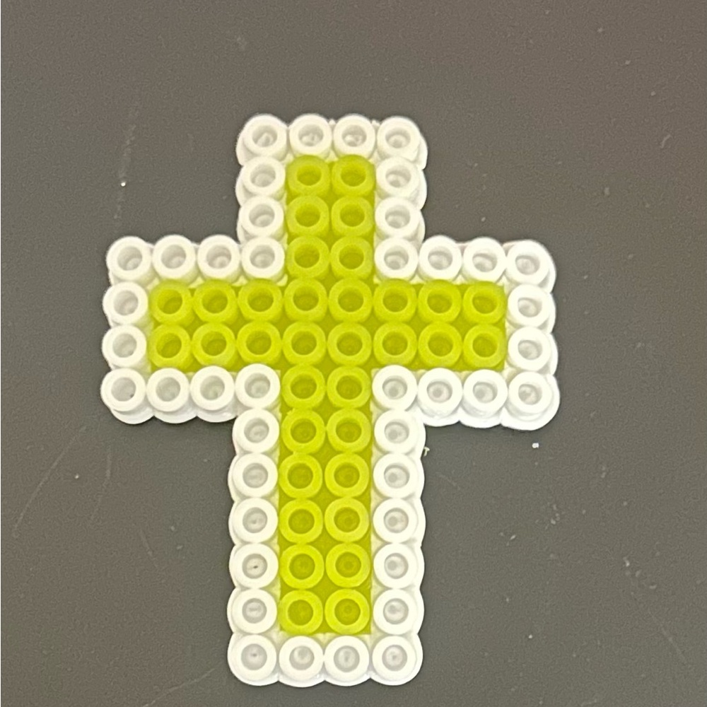 Cross Perler bead magnet